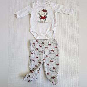 Hello Kitty White and Red Baby Onesie